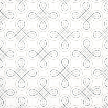 Keep On Coming Metal Blue by Carole Designer Fabric Wallflower 76% Polyester, 24% Cotton INDIA N/A 9" V, 10 1/4" H 53" - Swanky Fabrics -