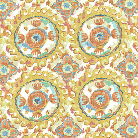 <p>Sounds Great Sunny by Carole Designer Fabric</p><p><strong>Required Minimum Quantity Purchase: 2 yards</strong></p><p>Book: Moodscapes</p><p>Content: 69% Polyester, 23% Viscose, 8% Linen</p><p>Origin: </p><p>Performance: 15,000 Wyzenbeek Double Rubs</p><p>Repeat: 13 1/2" V, 13 1/2" H</p><p>Width: 55""</p>