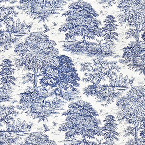 Carole Fabric Wild Horses Bluebell