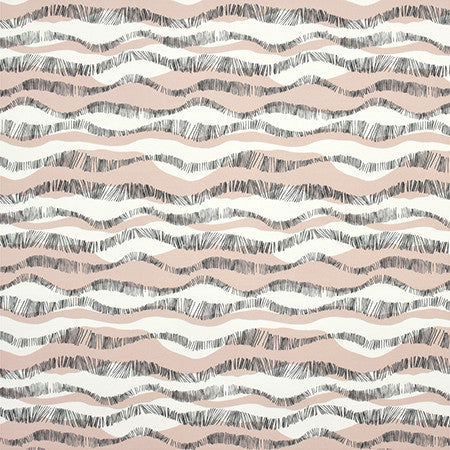 Over The Hills Blush by Carole Designer Fabric Prisma 100% Cotton SPAIN 50,000 Wyzenbeek Double Rubs 13 1/2" V, 13 1/2" H 54" - Swanky Fabrics -