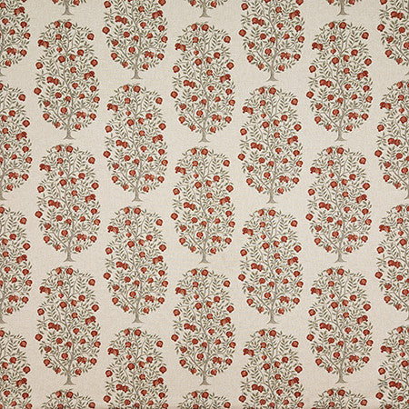 Pomellato Pomegranate by Carole Designer Fabric First Impressions 87% Cotton, 13% Linen Pakistan 12 1/2" V, 6 3/4" H HD 54" - Swanky Fabrics -