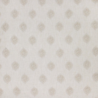 Trinity Knot Dove by Carole Designer Fabric Natural Envy 95% Polyester, 5% Linen China N/A 11 3/4" V, 8" H 52" - Swanky Fabrics -