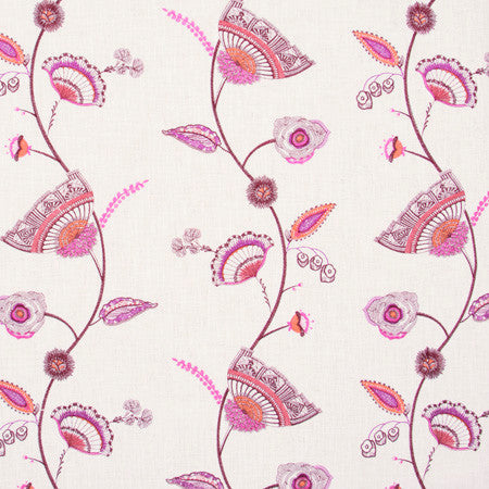 Hidden Gems Magenta by Carole Designer Fabric Azalea 60% Polyester, 30% Viscose, 10% Cotton China N/A Horizontal: 13" and Vertical: 11 3/4" V 52" - Swanky Fabrics -