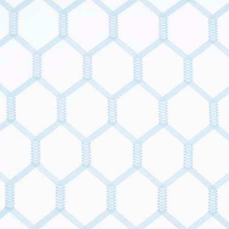 Shock Value Sky by Carole Designer Fabric Modern Edge 70% Viscose, 30% Linen India 51,000 Wyzenbeek Double Rubs 9 1/4" V, 5 3/8" H 52" - Swanky Fabrics -