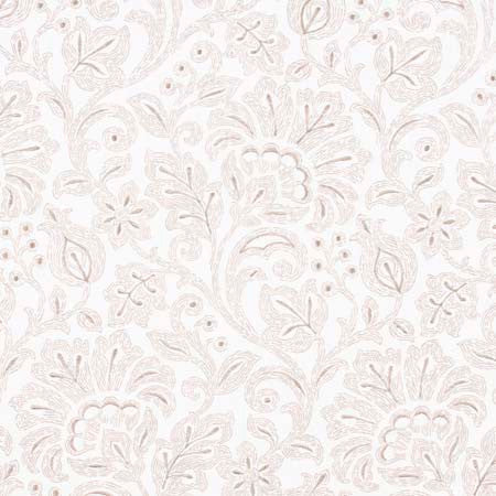 Few Words Natural by Carole Designer Fabric Pink Jade 100% Cotton India N/A Horizontal: 14 1/2" and Vertical: 24 1/2" V 54" - Swanky Fabrics -