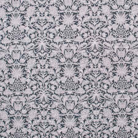 Kimmeridge Indigo by Carole Designer Fabric Red Sea 46% Viscose, 30% Cotton, 24% Polyester Turkey N/A 13 3/8" V, 14" H 57" - Swanky Fabrics -