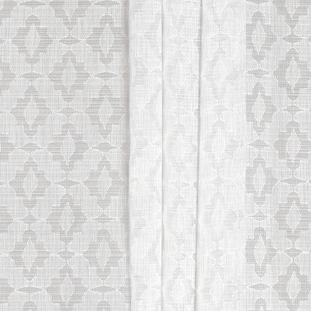 Perfect Day Flint by Carole Designer Fabric Sheer Impressions 51% Recycled Polyester, 49% Polyester N/A 15 3/4" V, 3 1/8" H 130" - Swanky Fabrics -