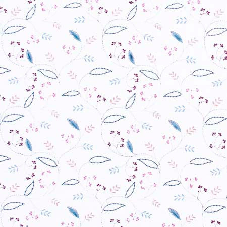 Clara Lane Garden by Carole Designer Fabric Red Sea 52% Cotton, 48% Polyester India 30,000 Wyzenbeek Double Rubs Horizontal: 10 3/8" and Vertical: 9 1/8" V 52" - Swanky Fabrics -