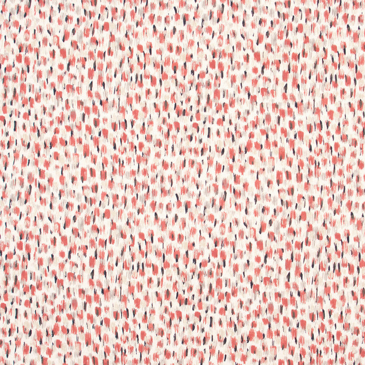 When In Doubt Coral by Carole Designer Fabric Azalea 100% Cotton India Passes 15,000 Double Rubs Wyzenbeek Horizontal: 14.25 and Vertical: 13.75 57.5 - Swanky Fabrics -