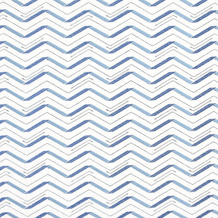 Bounce Back Ocean by Carole Designer Fabric Bluebell 58% Cotton, 42% Polyester India 3" V, 8 1/2" H 51" - Swanky Fabrics -