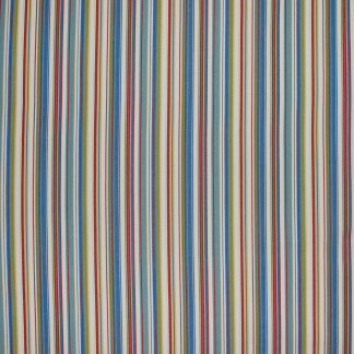 Cabaret Stripe Primary by Carole Designer Fabric In Tune 100% Cotton India N/A 9" H 54" - Swanky Fabrics -