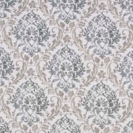 Porchester Charcoal by Carole Designer Fabric Ash Oak 100% Polyester India 13 1/2" V, 13 1/2" H HD 54" - Swanky Fabrics -