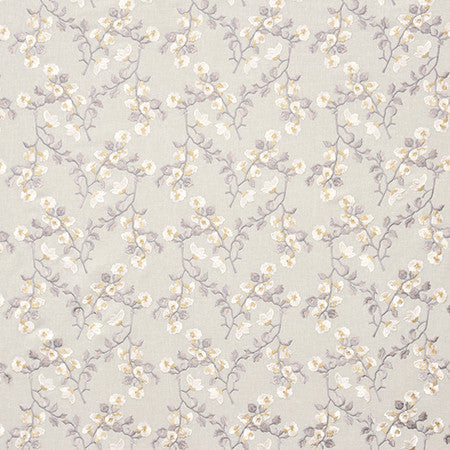 Chance For Us Linen by Carole Designer Fabric Moonstone 60% Cotton, 30% Polyester, 10% Linen India 9 1/4" V, 10 5/8" H 51.5" - Swanky Fabrics -