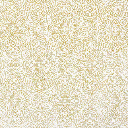 Great Love Wheat by Carole Designer Fabric Moonstone 80% Cotton, 20% Polyester India 12 1/2" V, 8 7/8" H 51.5" - Swanky Fabrics -