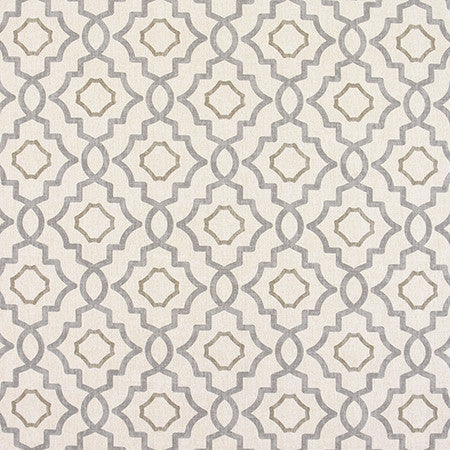 Simply Styled Metal by Carole Designer Fabric Moonstone 100% Cotton-Soil Repellent Usa 8 3/4" V, 9" H HD 56.5" - Swanky Fabrics -