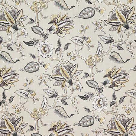 Our Tradition Linen by Carole Designer Fabric Earth & Stone 100% Cotton India 27" V, 13 1/2" H HD 54" - Swanky Fabrics -