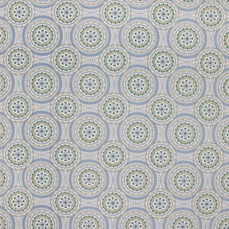 Headline Event Marine by Carole Designer Fabric Color Play 100% Cotton India Passes 29,000 Circular Rubs Martindale Horizontal: 9" and Vertical: 9" V 54" - Swanky Fabrics -