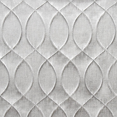 Meeting Point Sterling by Carole Designer Fabric Radiance 100% Polyester India 9,000 Wyzenbeek Double Rubs 9" V, 4 1/4" H 55" - Swanky Fabrics -