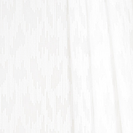 Buzz White by Carole Designer Fabric Sheer Marvel 100% Polyester TURKEY N/A Horizontal: 8 5/8" and Vertical: 14 3/4" V 118" - Swanky Fabrics -
