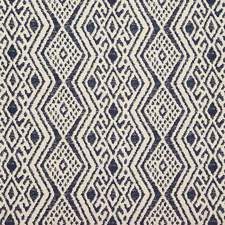 Double Sided Indigo by Carole Designer Fabric Dawn & Dusk 79% Cotton, 21% Polyester India N/A 7 7/8" V, 13 3/8" H 52.75" - Swanky Fabrics -