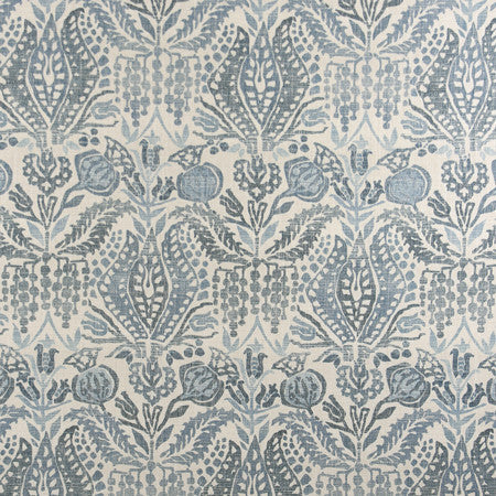 Majestic View Ocean by Carole Designer Fabric Well-Traveled 36% Polyester, 26% Cotton, 22% Viscose, 16% Linen China 30,000 Wyzenbeek Double Rubs </p><p>Repeat: 26 3/4" V, 13 1/2" H 55" - Swanky Fabrics -