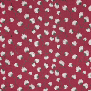 Carole Fabric Petal Leaf Raspberry