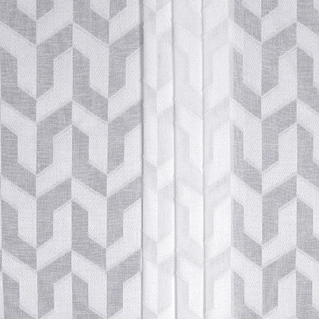 Lightest Touch Frost by Carole Designer Fabric Sheer Impressions 100% Polyester N/A 3 7/8" V, 3 3/8" H 118" - Swanky Fabrics -