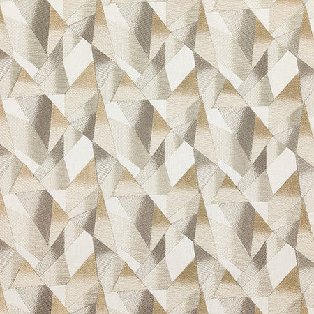 See The Effect Quartz by Carole Designer Fabric Earth & Stone Base: 50% Polyester, 50% Cotton, Embr: 100% Polyester India 51,000 WYZENBEEK DOUBLE RUBS 6 5/8" V, 6 3/8" H 52" - Swanky Fabrics -