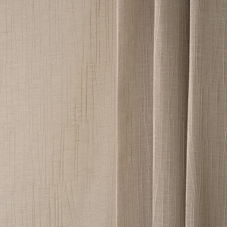 Sound Of Silence Mushroom by Carole Designer Fabric Sheer Philosophy 100% Polyester Turkey 8 3/4" V, 11 1/4" H 118" - Swanky Fabrics -