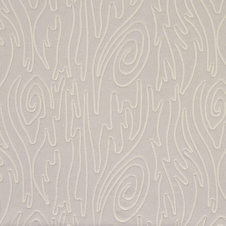 Twist About Winter White by Carole Designer Fabric Muse 65% Cotton, 35% Recycled Polyester India 16,500 Wyzenbeek Double Rubs </p><p>Repeat: 18 1/4" V, 25 1/2" H 51" - Swanky Fabrics -
