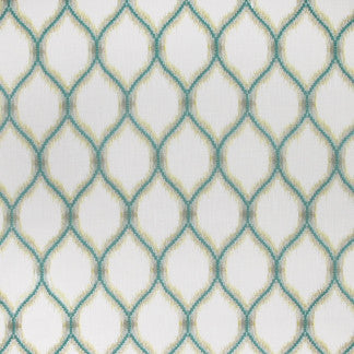 Look At Me Sea Glass by Carole Designer Fabric Seamist 52% Polyester, 48% Cotton India N/A Horizontal: 6 7/8" and Vertical: 12" 52" - Swanky Fabrics -
