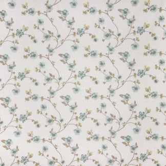This Is Love Delphinium by Carole Designer Fabric Seamist 73% Cotton, 27% Polyester India Passes 15,000 Double Rubs Wyzenbeek Horizontal: 13 3/8" and Vertical: 9 1/4" V 54" - Swanky Fabrics -