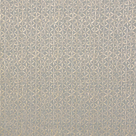 Star Petal Aqua by Carole Designer Fabric Blue Steel 52% Polyester, 48% Cotton India N/A 7 1/4" V, 7" H 54" - Swanky Fabrics -