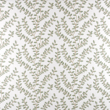Reaching High Green Tea by Carole Designer Fabric From The Heart 100% Polyester India 51,000 Wyzenbeek Double Rubs </p><p>Repeat: 9 1/2" V, 13" H 52" - Swanky Fabrics -