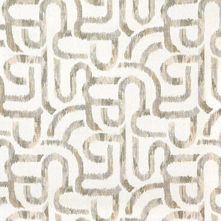 Busy Schedule Canvas by Carole Designer Fabric Neutral Ground 36% Polyester, 26% Cotton, 22% Viscose, 16% Linen China 27" V, 13" H HD 55"" - Swanky Fabrics -
