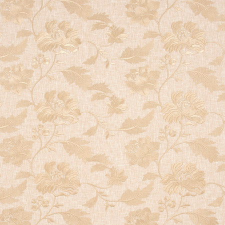 One She Loves Antique by Carole Designer Fabric Lemongrass 70% Polyester, 30% Cotton India N/A 9 3/8" V, 16 7/8" H 51.5" - Swanky Fabrics -