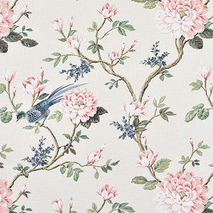 Carole Fabric Garden Bird Silk