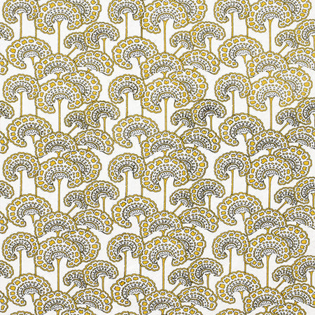 Uncommon Grounds Turmeric by Carole Designer Fabric Artisan 54% Linen, 46% Cotton INDIA 5 1/2" V, 7 1/4" H 54" - Swanky Fabrics -