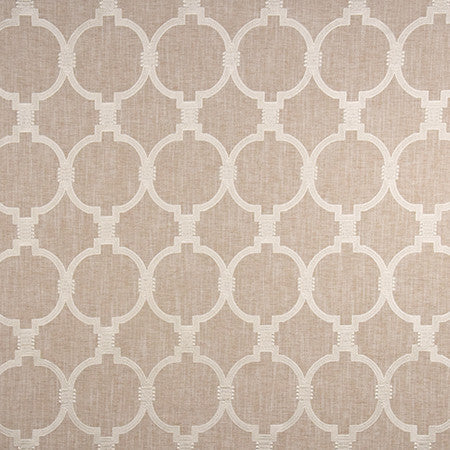 Bridges Connect Oyster by Carole Designer Fabric Well-Traveled 82% Polyester, 11% Cotton, 7% Linen India 15,000 Wyzenbeek Double Rubs </p><p>Repeat: 9 1/8" V, 6 3/4" H 52" - Swanky Fabrics -