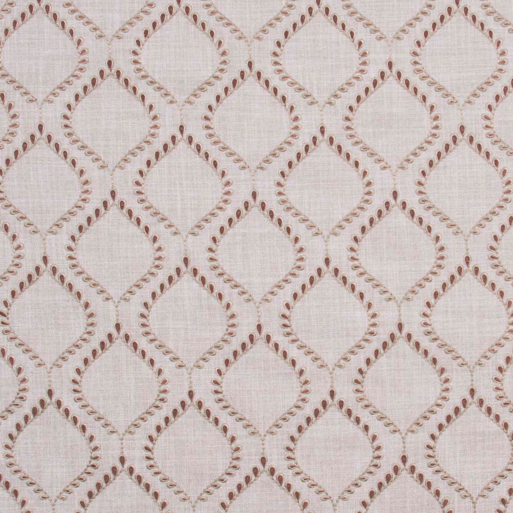Crown Jewel Harvest by Carole Designer Fabric Red Sea 100% Polyester India 30,000 Wyzenbeek Double Rubs Horizontal: 6.5 and Vertical: 6 52 - Swanky Fabrics -