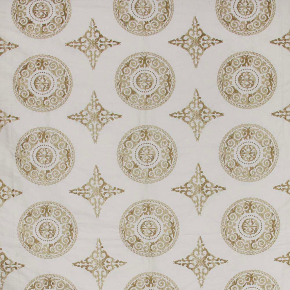 In The Moment Beige by Carole Designer Fabric Golden Sunrise 85% Viscose, 15% Polyester India N/A Horizontal: 10 and Vertical: 75 51 - Swanky Fabrics -