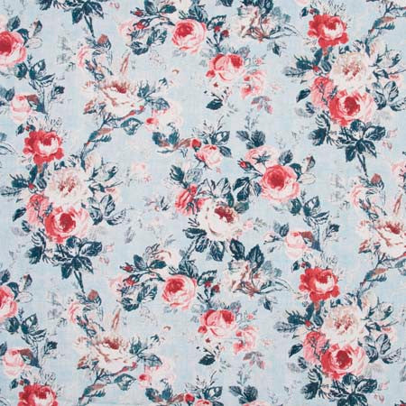 Anniversary Dance Chambray by Carole Designer Fabric Red Sea 80% Cotton, 20% Linen China 51,000 Wyzenbeek Double Rubs </p><p>Repeat: 25 1/4" V, 27" H HD 54" - Swanky Fabrics -