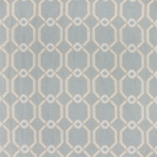 Graceful Gate Powder Blue by Carole Designer Fabric Seamist 100% Polyester India N/A Horizontal: 6 3/4" and Vertical: 6 1/2" V 54" - Swanky Fabrics -