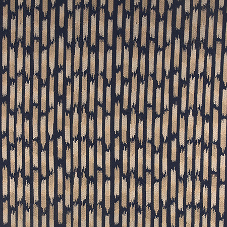Intertwined Navy by Carole Designer Fabric From The Heart 65% Cotton, 35% Rayon India N/A </p><p>Repeat: 7 1/4" V, 13 1/4" H 52" - Swanky Fabrics -