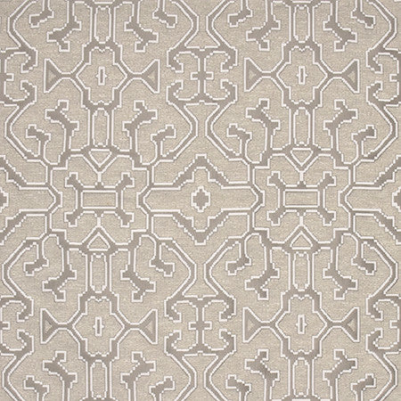Treasure Box Khaki by Carole Designer Fabric State Of The Art 58% Polyester, 27% Viscose, 15% Cotton INDIA 16 3/8" V, 12 3/4" H 51.5" - Swanky Fabrics -