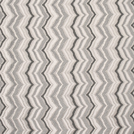 Midnight Surf Silver by Carole Designer Fabric State Of The Art 100% Polyester INDIA N/A 4 3/4" V, 5" H 54" - Swanky Fabrics -