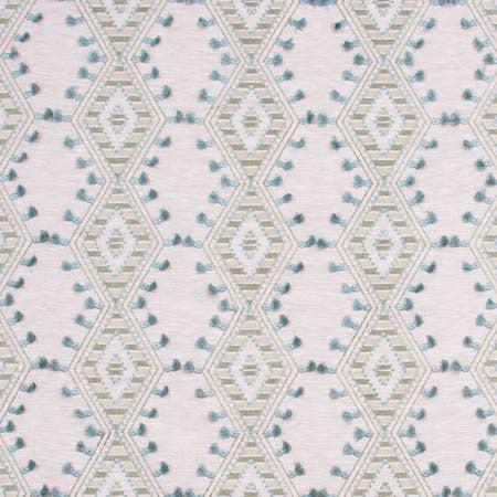 World Travels Greenery by Carole Designer Fabric Pink Jade 71% Polyester, 29% Cotton India 25,000 Wyzenbeek Double Rubs Horizontal: 6 1/2" and Vertical: 6 1/4" V 52" - Swanky Fabrics -