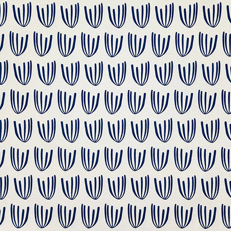 On The Fly Navy by Carole Designer Fabric Dawn & Dusk 100% Cotton Spain 6" V, 2 3/8" H 54" - Swanky Fabrics -