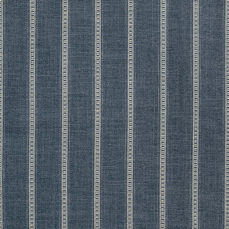 Long Haul Chambray by Carole Designer Fabric Go West 89% Polyester, 7% Cotton, 4% Linen 51,000 Wyzenbeek Double Rubs 3/8" V, 2 5/8" H 56" - Swanky Fabrics -