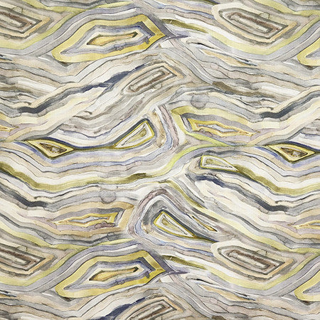 In The Layers Slate by Carole Designer Fabric Evergreen 100% Cotton India 26 1/2" V, 26 1/2" H 54" - Swanky Fabrics -